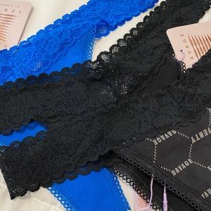 Savage Fenty NEW 3 thongs